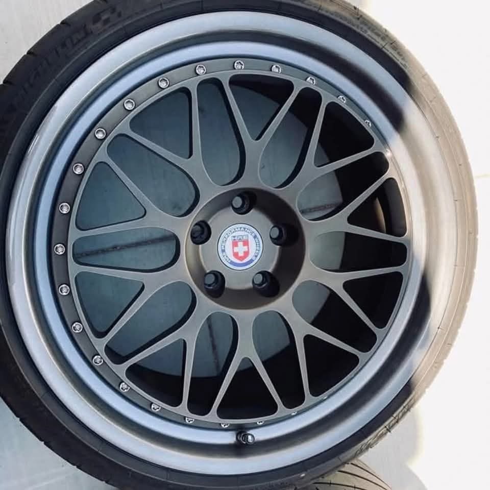 HRE Classic 300 3-Piece Forged Wheels – Staggered 20” Set (Bronze Center / Dark Brushed Tint)