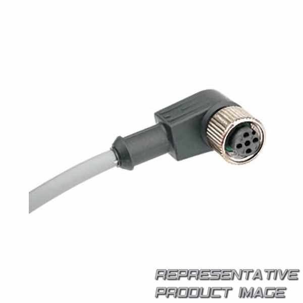 M12 Right-Angle Female Connector Industrial Cable